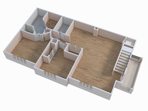 Floor plan for 2 beds, 2 baths, 1104 sqft